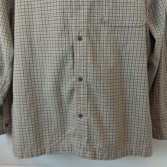 Timberland gray plaid long sleeve button front shirt - Picture 4 of 14